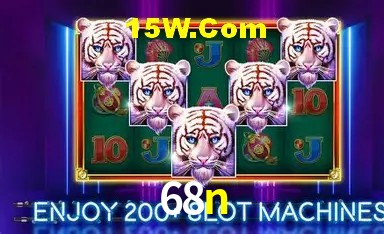 Tela de boas-vindas e lobby de jogos do aplicativo 68n
